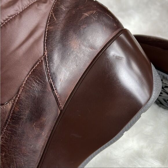 Sperry Harbour Wedge Boots Brown Waterproof Insulated Faux Fur - Picture 13 of 14